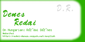 denes redai business card